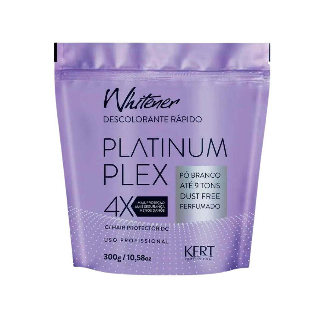 Pó Descolorante 300g Whitener Platinum Plex 9 tons - Pó Branco