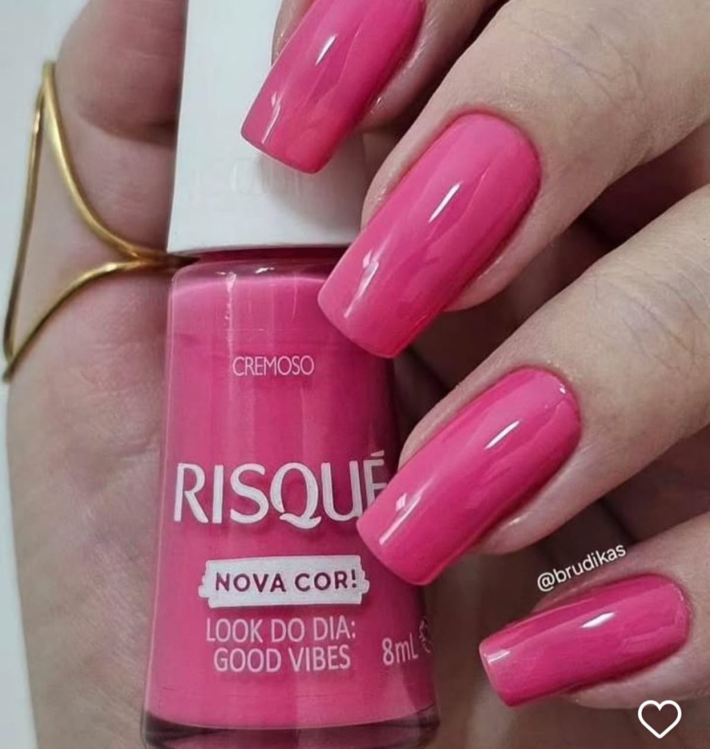 Esmalte Rosa Risqué Look do Dia Good Vibes 