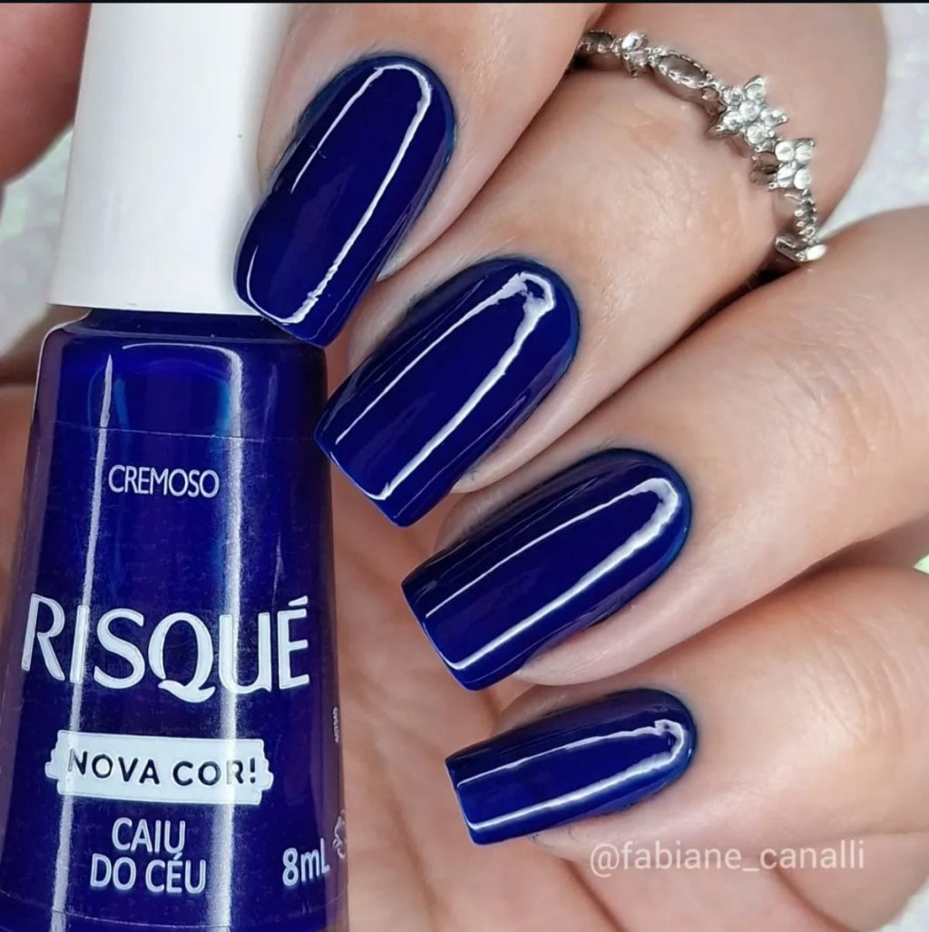 Esmalte Azul Risqué Caiu do Céu 