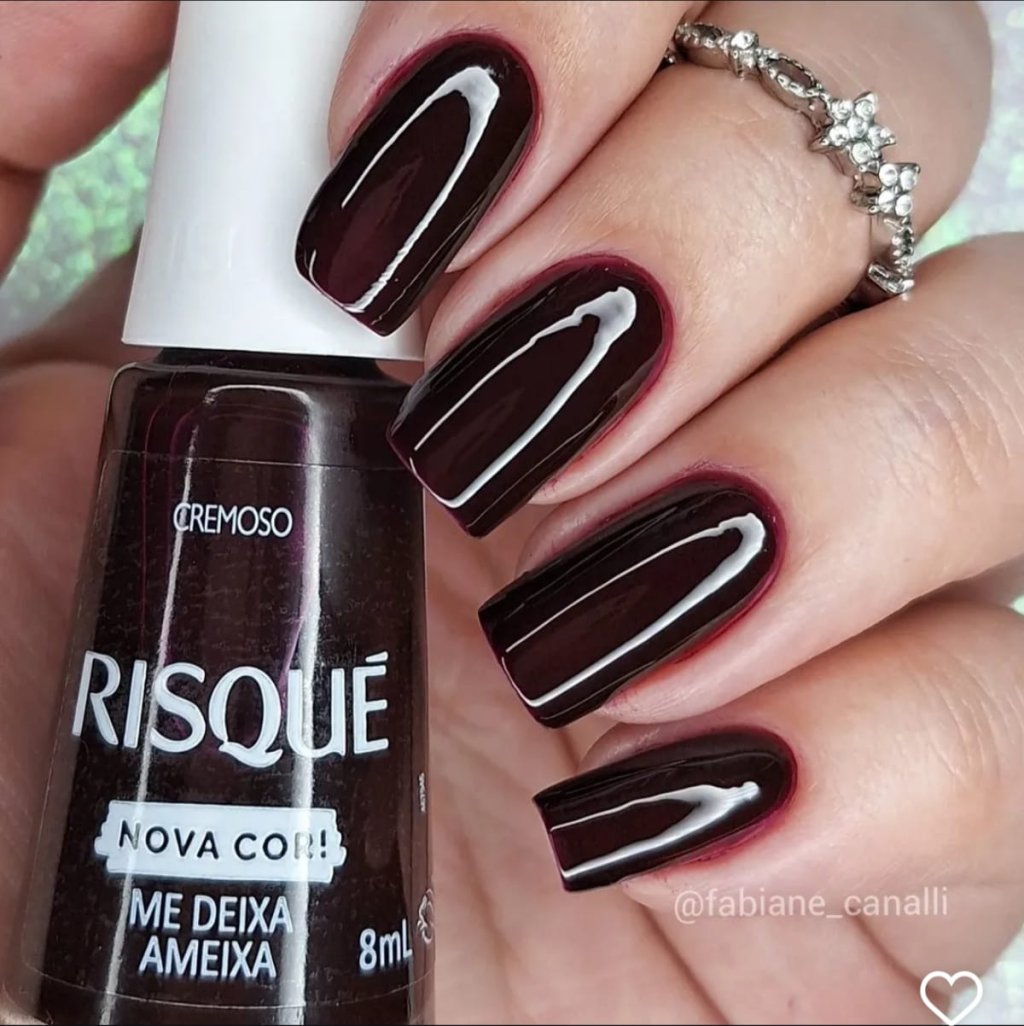 Esmalte Vermelho Risqué Me Deixa Ameixa 