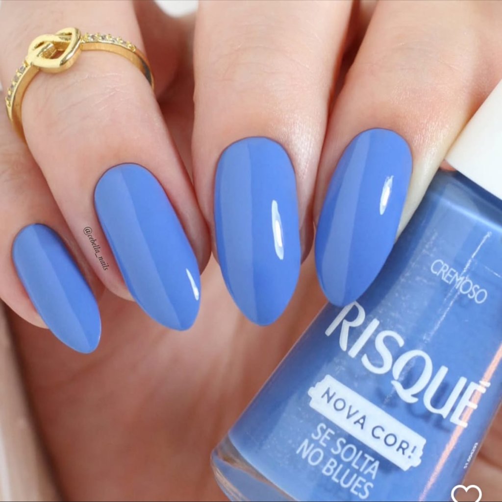 Esmalte Azul Risqué Se Solta no Blues 