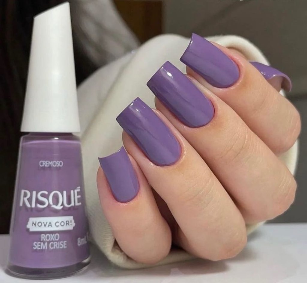 Esmalte Roxo Risqué Roxo Sem Crise 