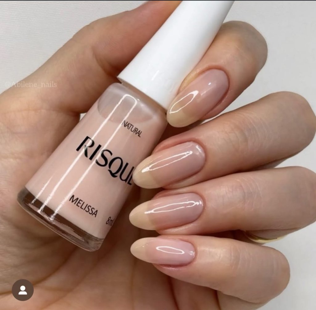 Esmalte Nude Risqué Melissa Natural Transparente 