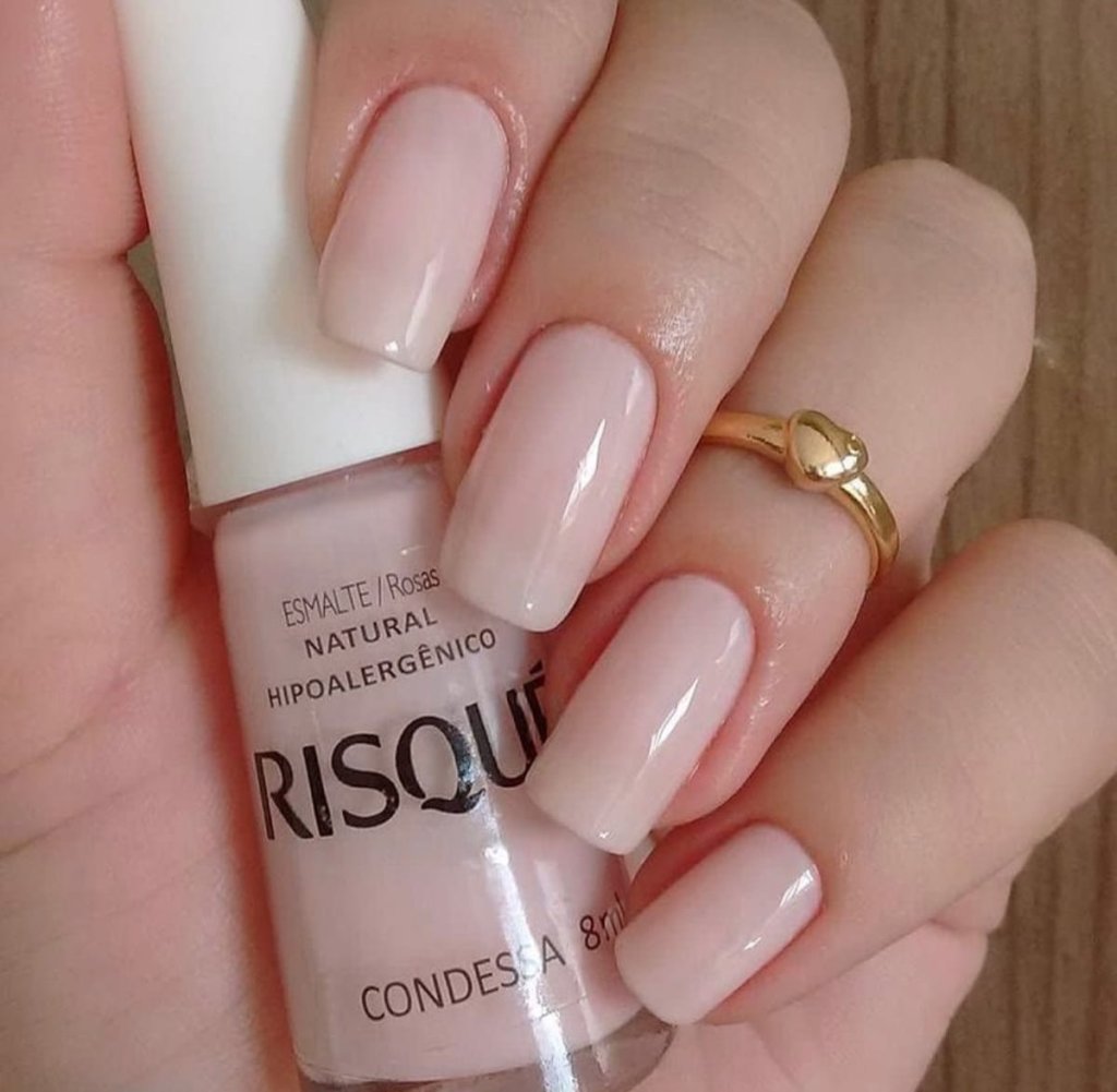 Esmalte Nude Risqué Condessa Natural Transparente 