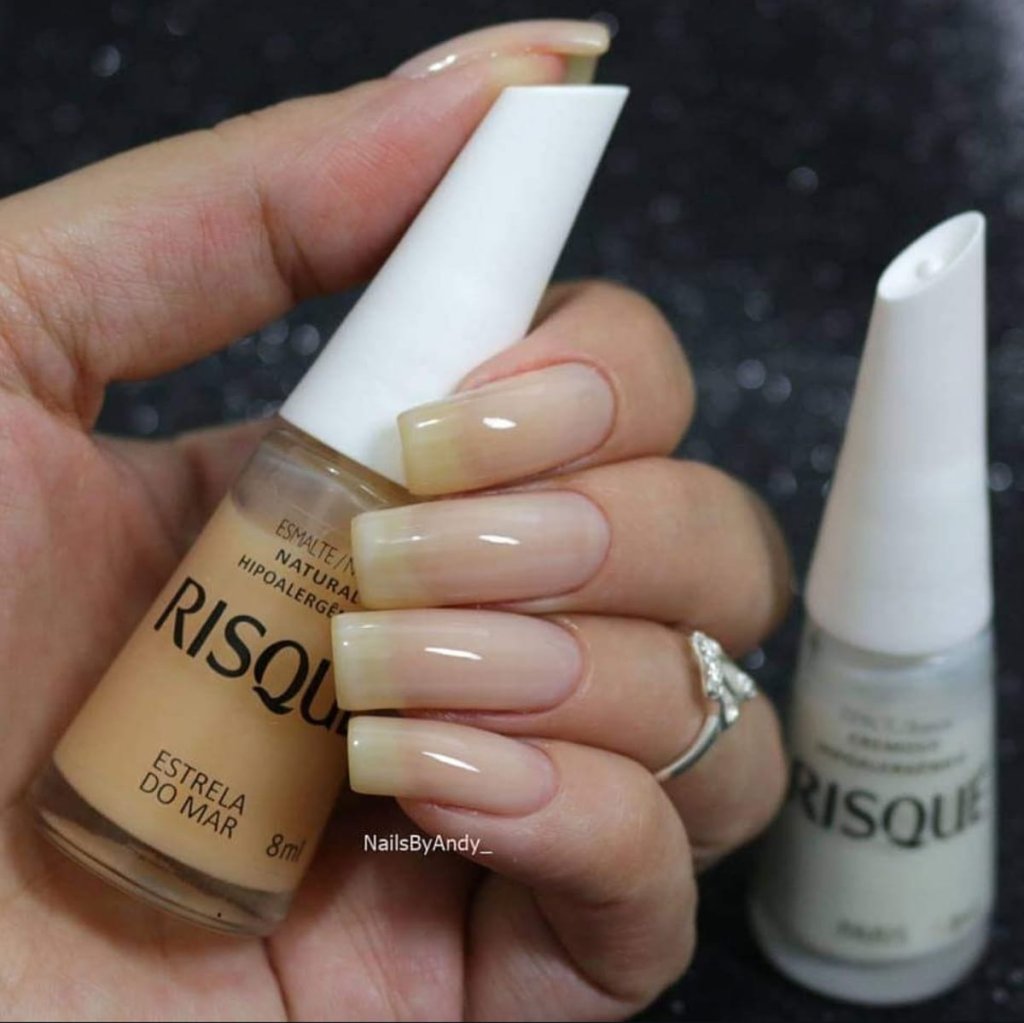 Esmalte Nude Risqué Estrela do Mar Natural Transparente  