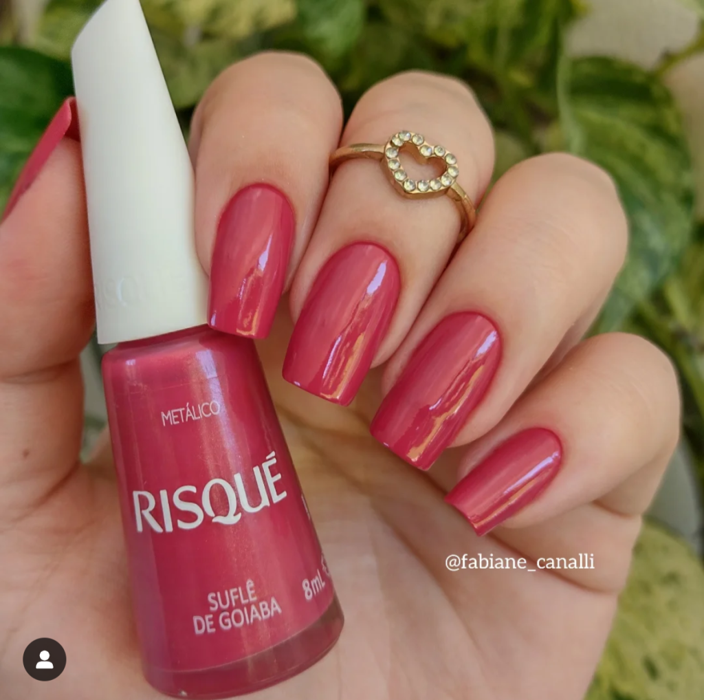 Esmalte Rosa Risqué Suflê de Goiaba 
