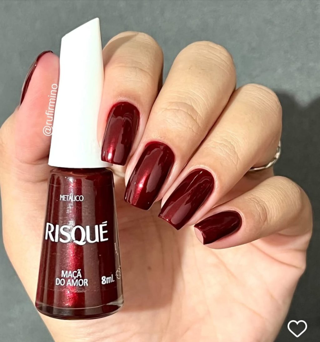 Esmalte Vermelho Risqué Maçã do Amor 
