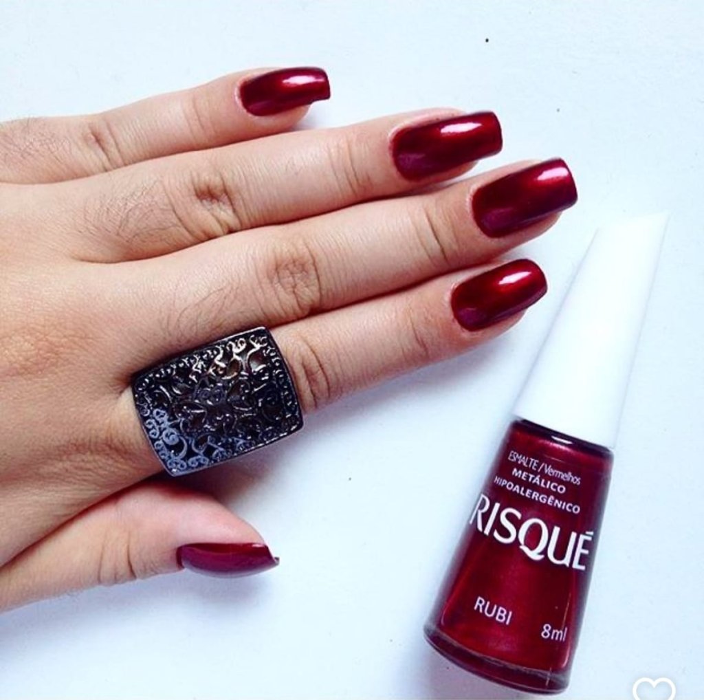 Esmalte Vermelho Risqué Rubi 