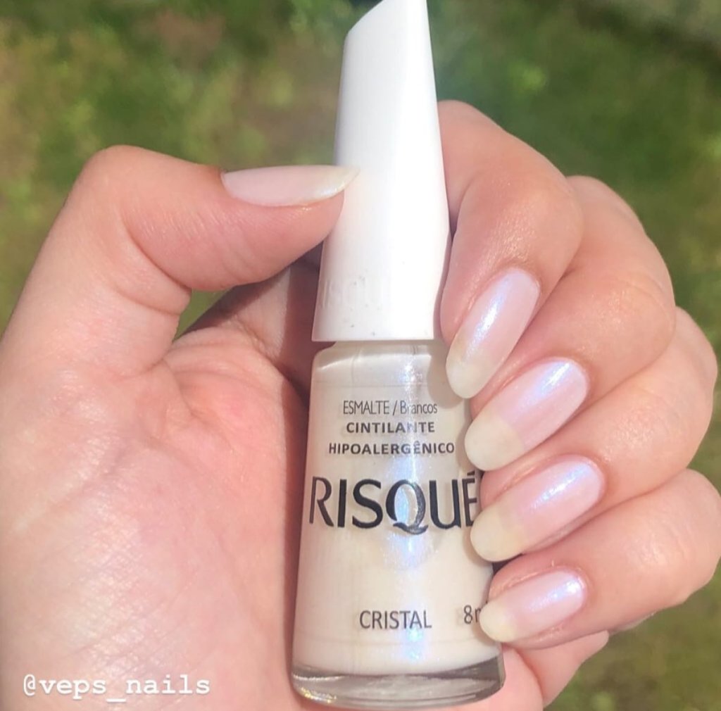 Esmalte Branco Risqué Cristal 
