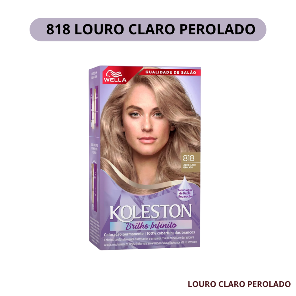 Tinta Loiro Pérola Koleston 8.18 
