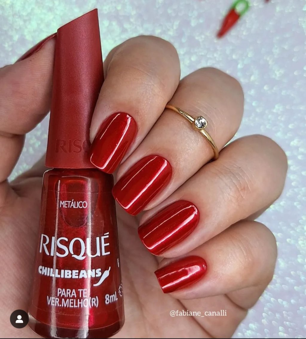 Esmalte Vermelho Risqué Para te Ver Melhor 