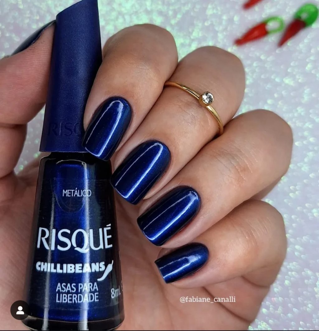 Esmalte Azul Risqué Asas Para Liberdade 