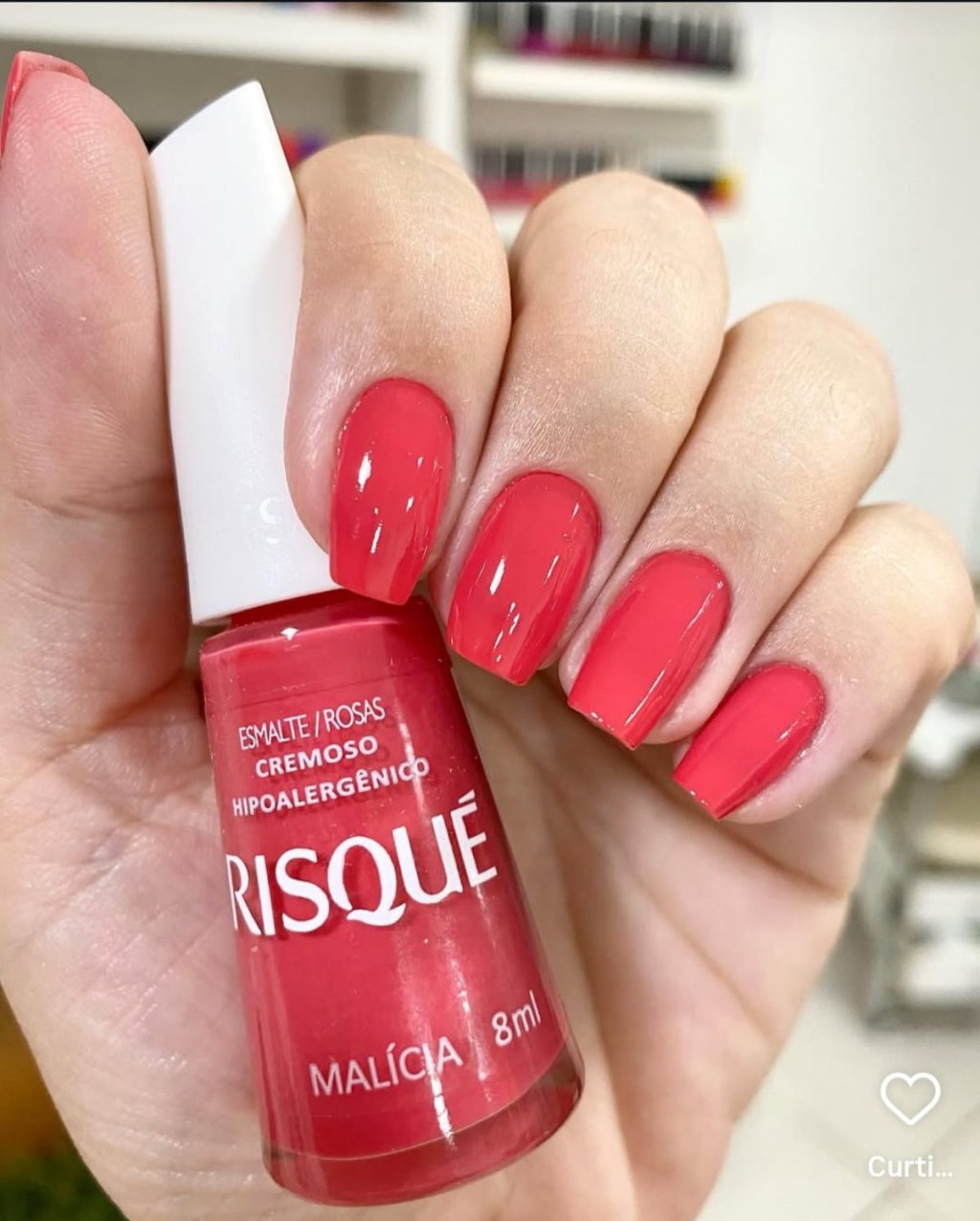 Esmalte Vermelho Risqué Malícia 