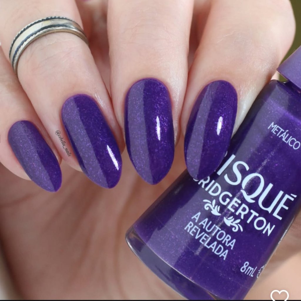 Esmalte Roxo Risqué A Autora Revelada Bridgerton 
