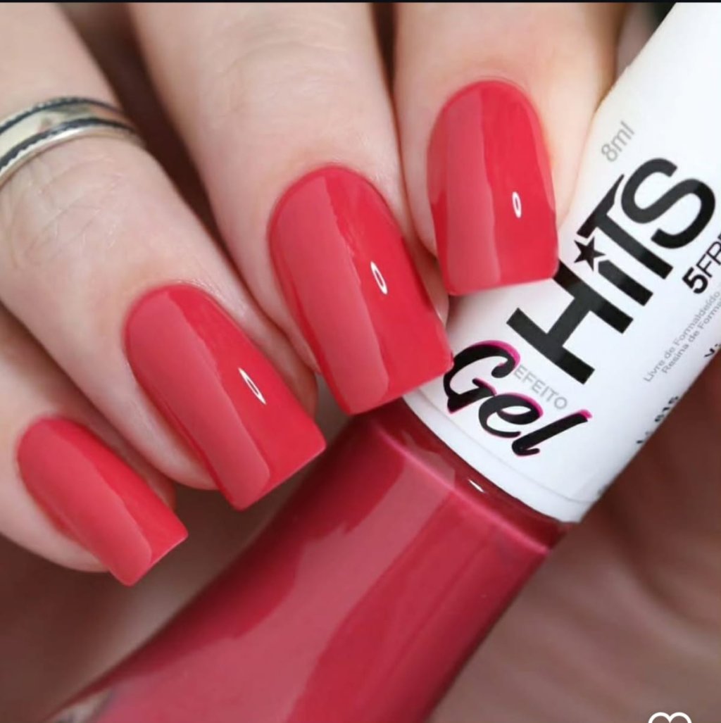 Esmalte Rosa Hits Gel Lado a Lado 