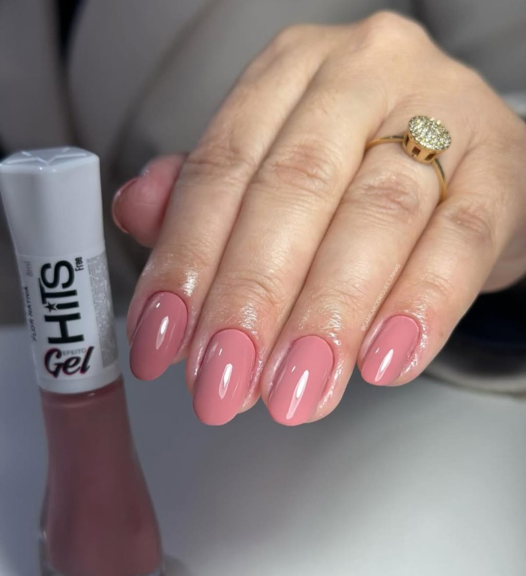 Esmalte Rosa Hits Gel Flor Nativa 