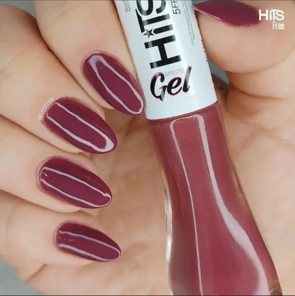 Esmalte Vermelho Hits Gel Boas Histórias 