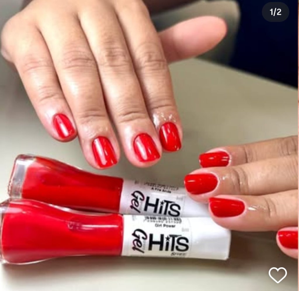 Esmalte Vermelho Hits Gel Girl Power