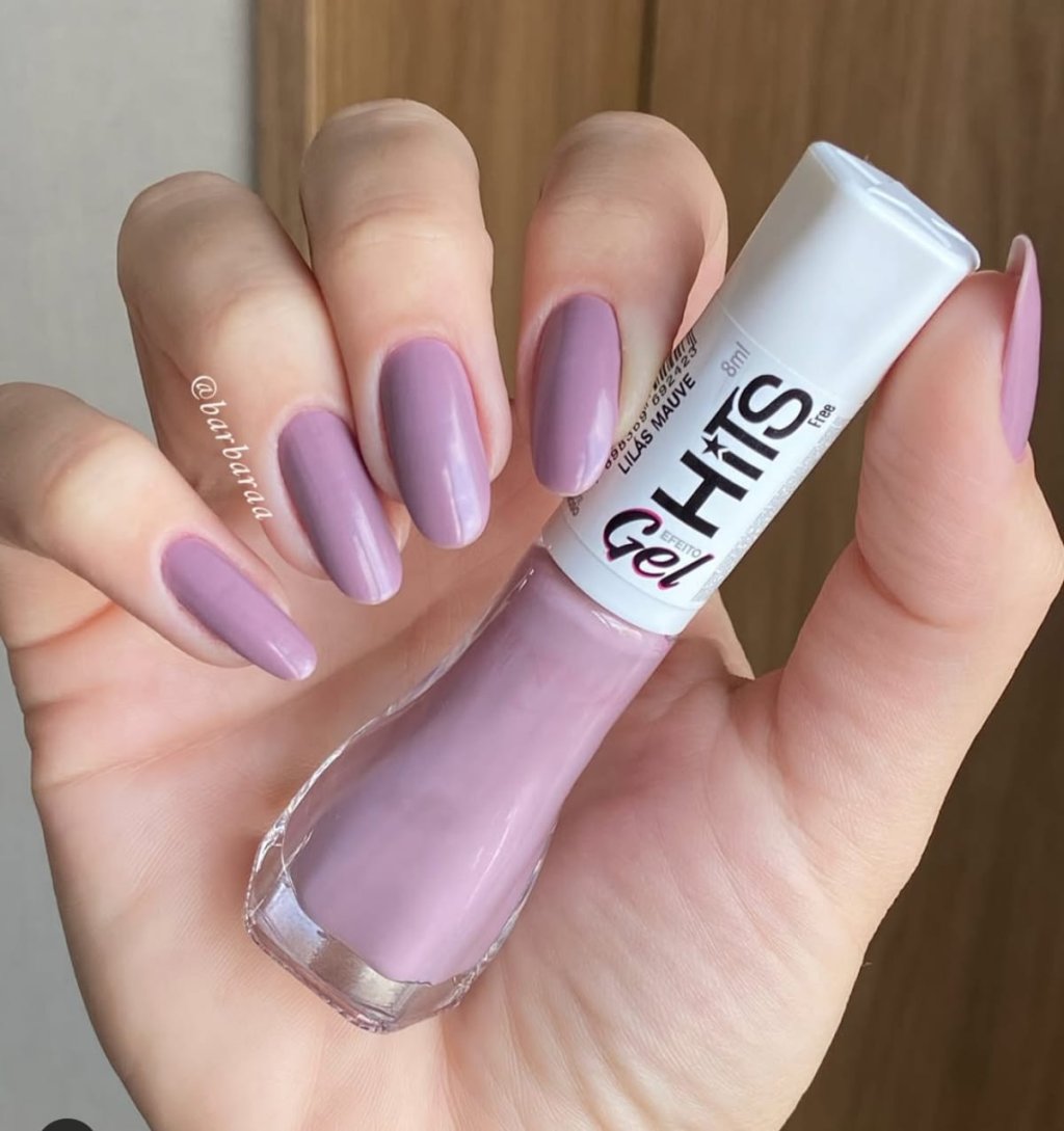 Esmalte Roxo Hits Gel Lilás Mauve 