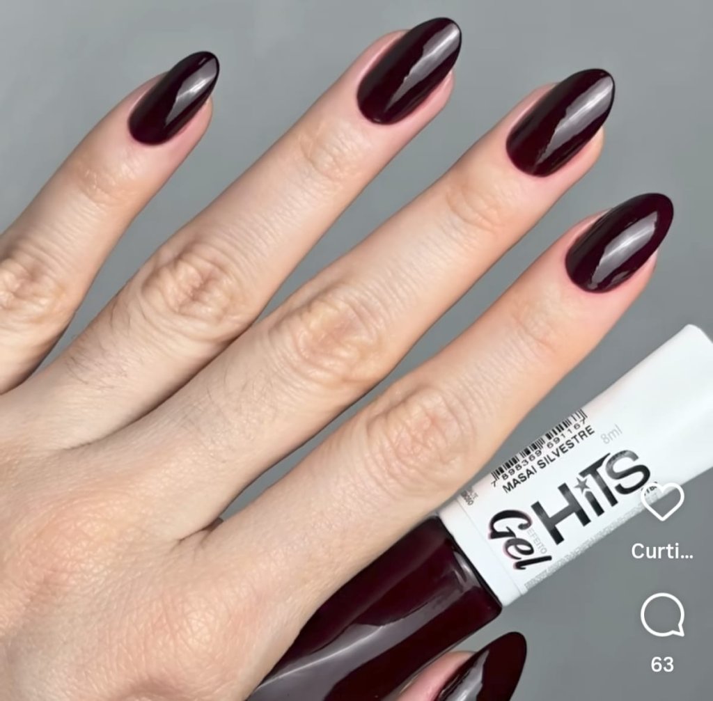 Esmalte Roxo Hits Gel Massai Silvestre 