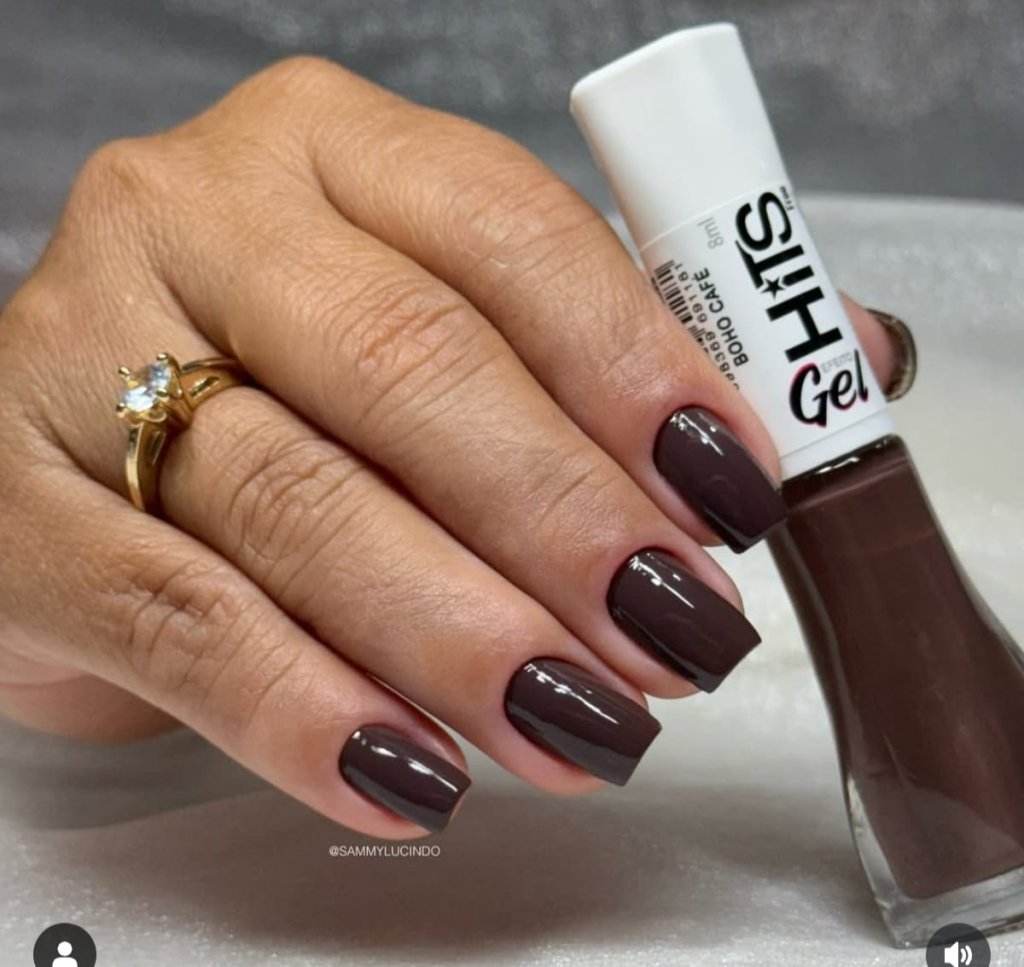 Esmalte Marrom Hits Gel Boho Café 