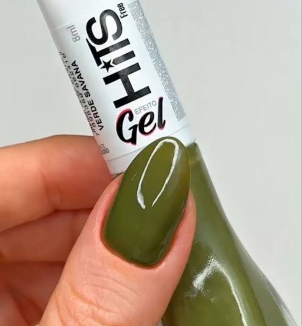 Esmalte Verde Hits Gel Verde Savana 