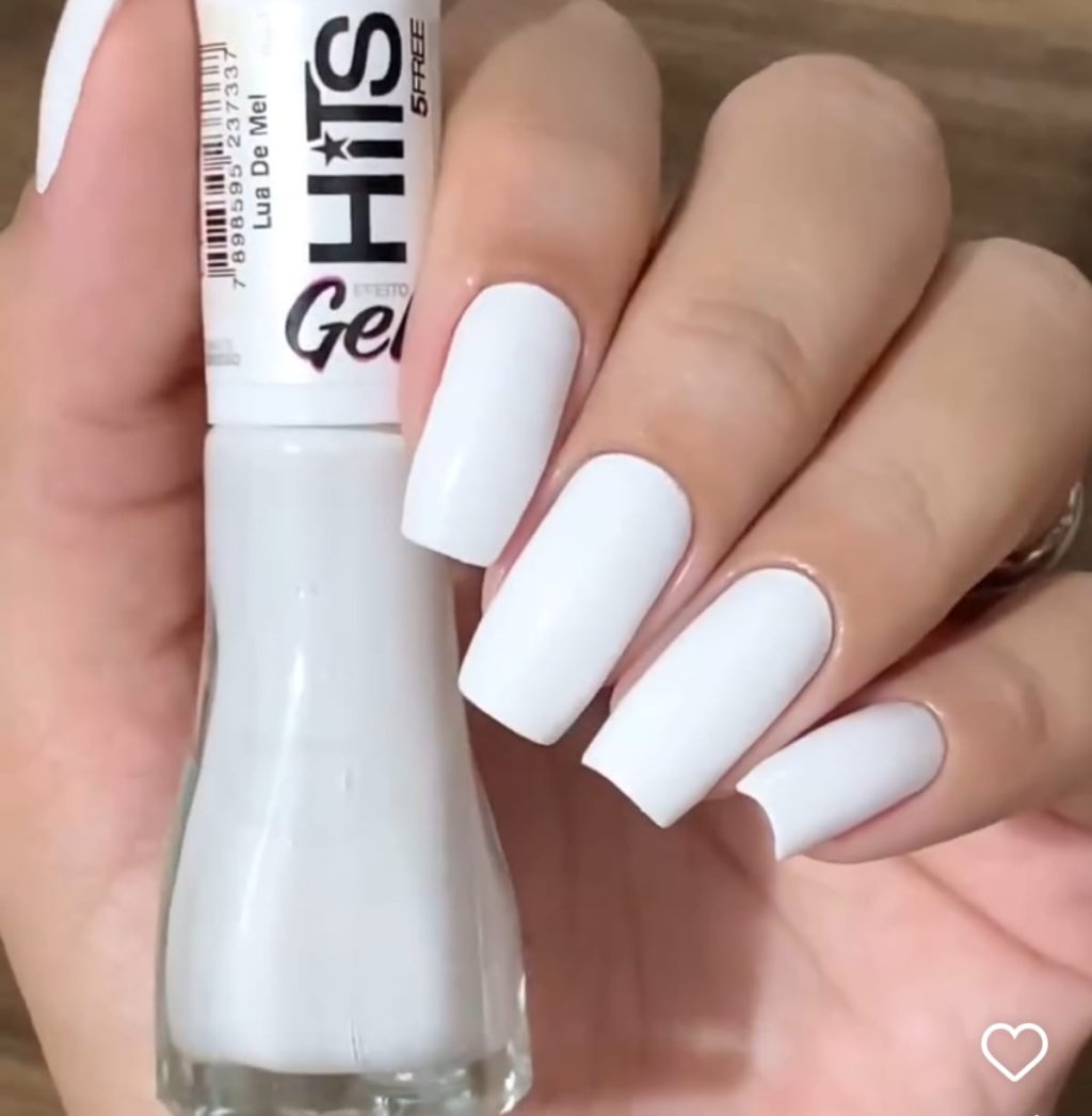 Esmalte Branco Hits Gel Lua de Mel 