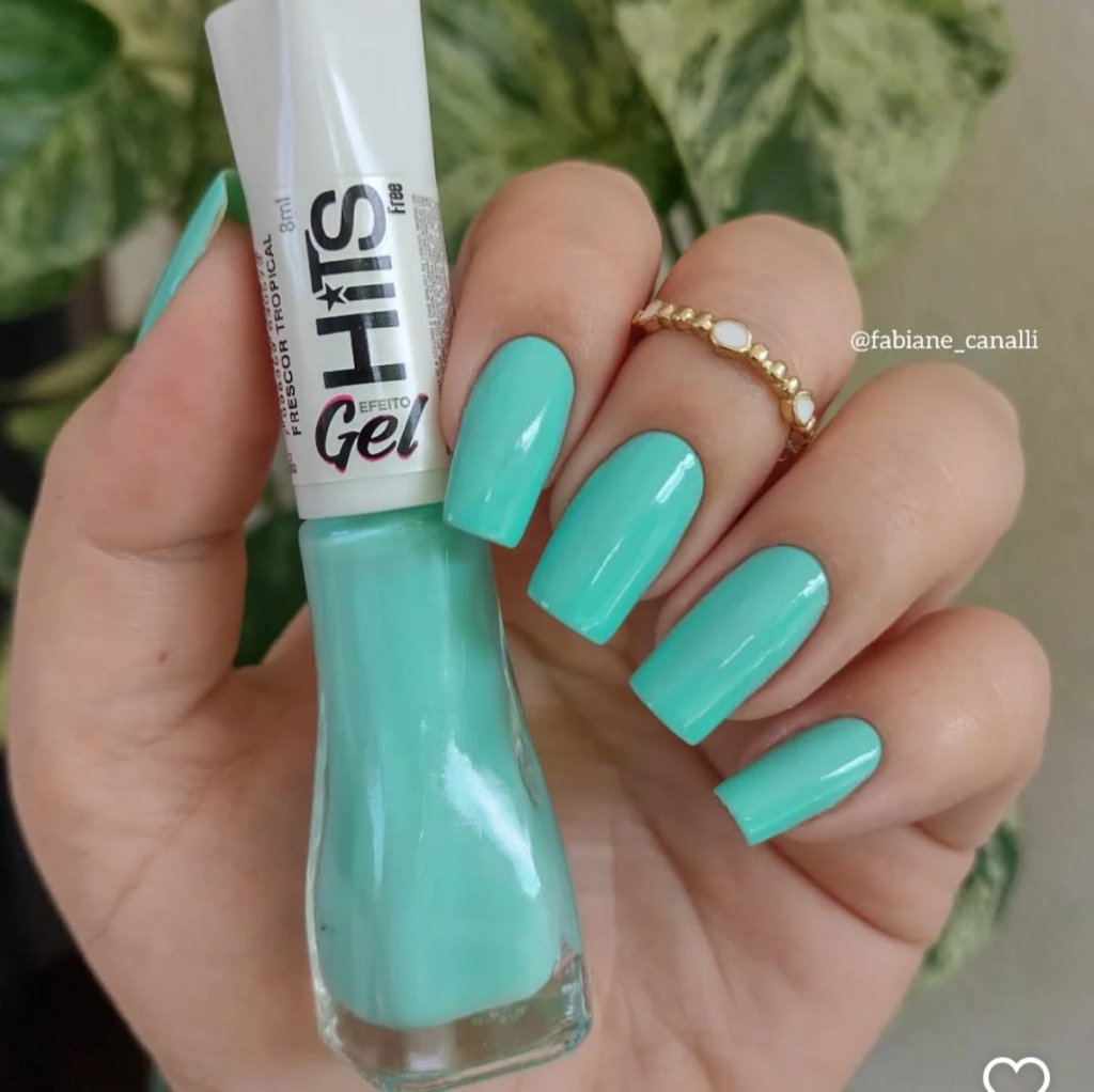 Esmalte Verde Hits Gel Frescor Tropical 