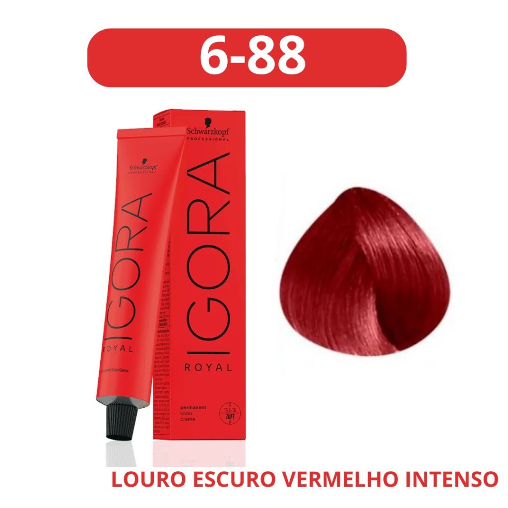 Tinta Vermelho Igora 6.88
