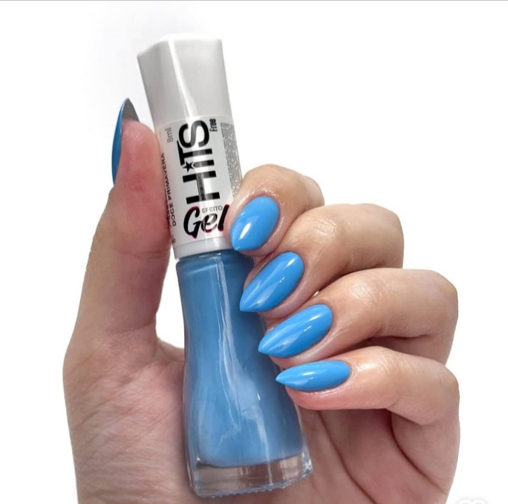 Esmalte Azul Hits Gel Doce Primavera 