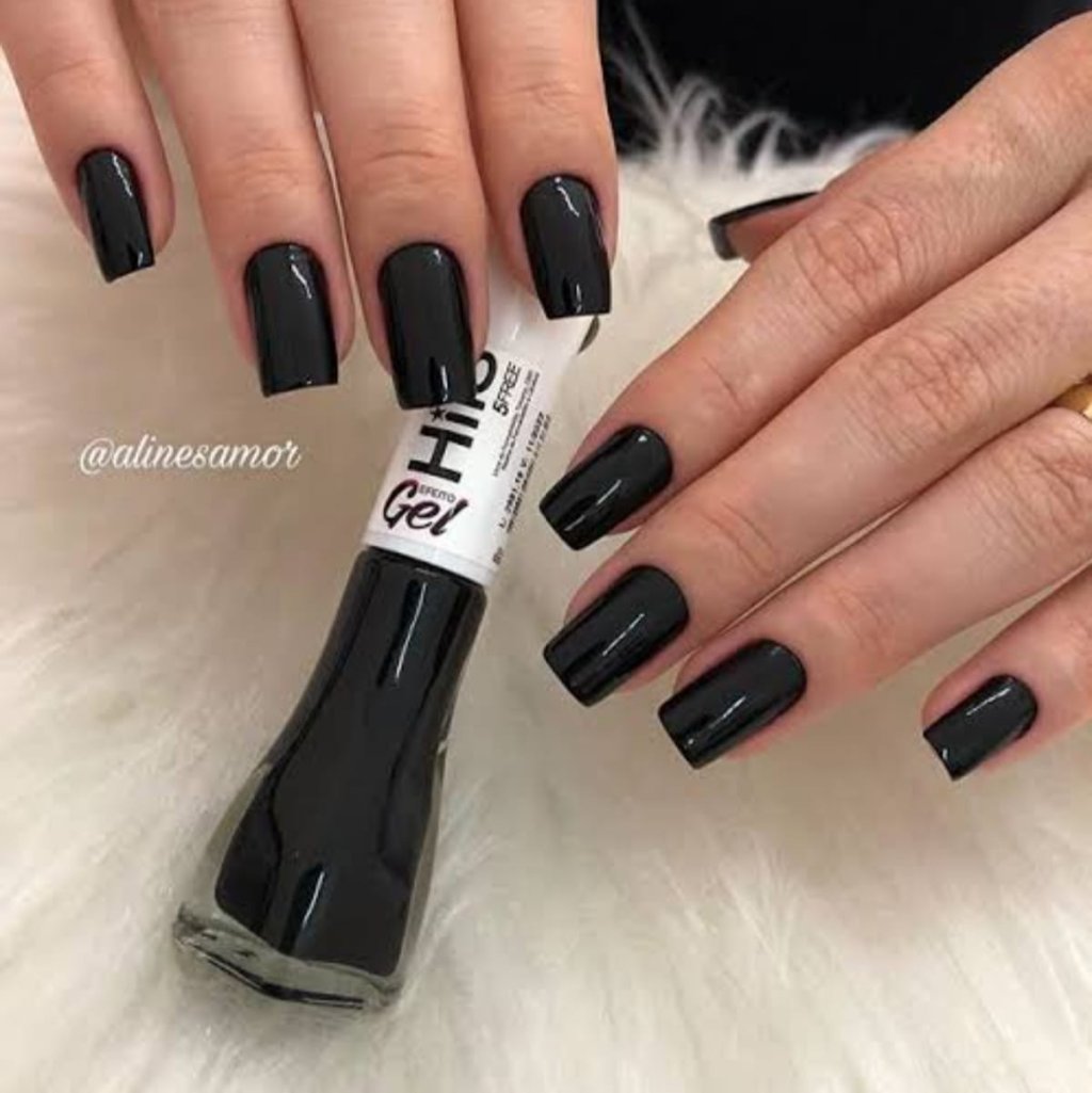 Esmalte Preto Hits Gel Paixão Antiga 