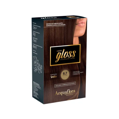 Tinta Marrom Kit Acquaflora Hidra Gloss 6.7
