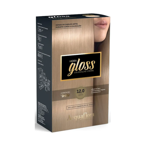 Tinta Loiro Claro Kit Acquaflora Hidra Gloss 12.0