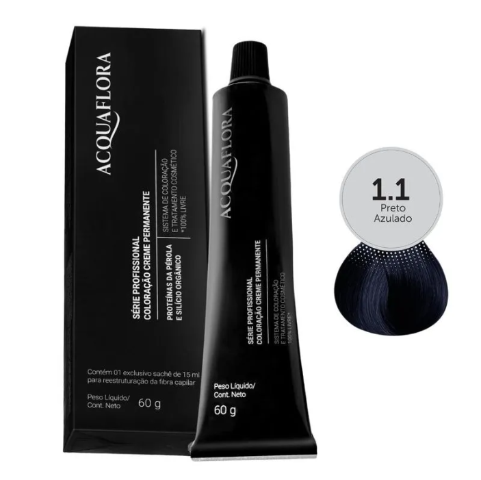 Tinta Preto Azulado Acquaflora 1.1
