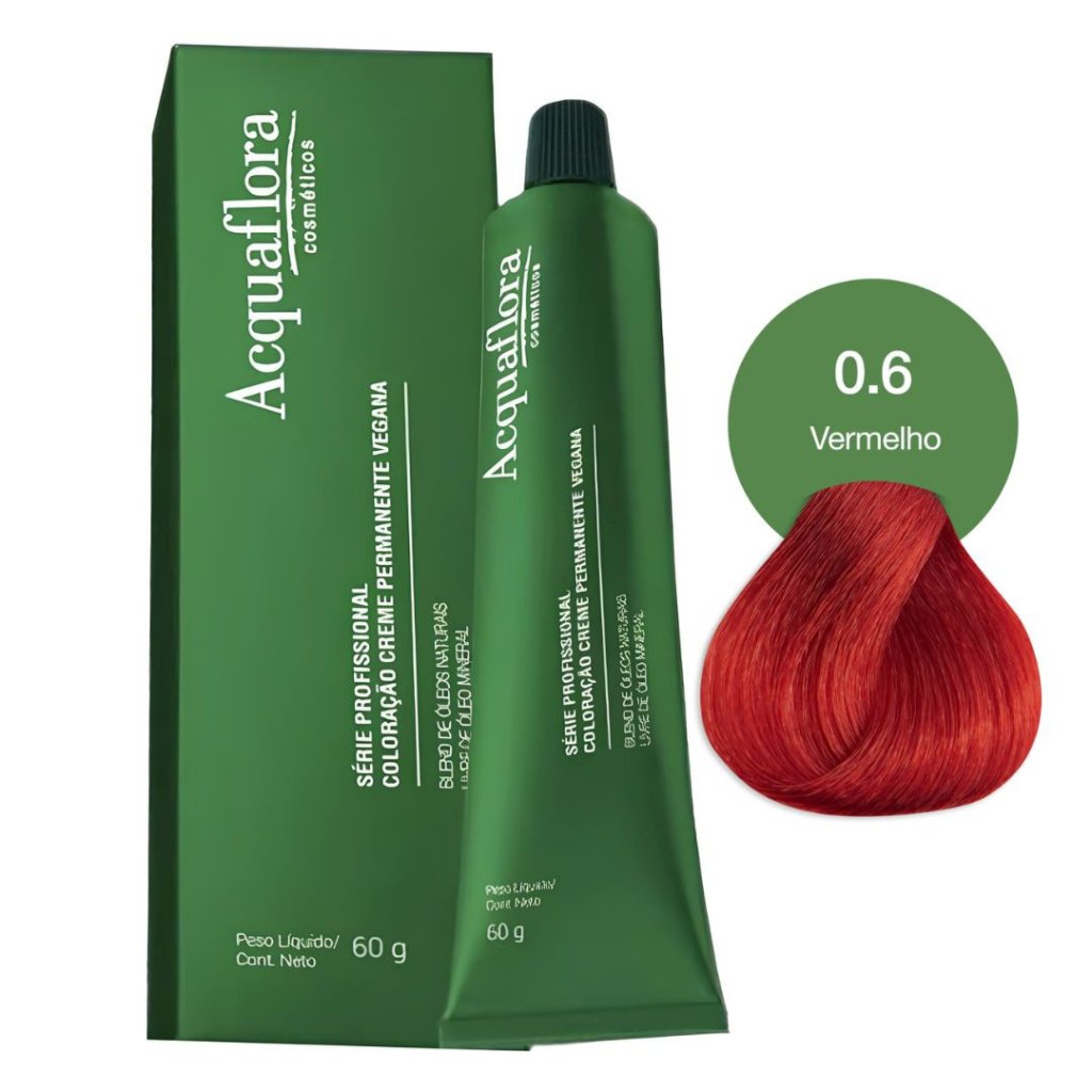 Tinta Vermelho Intensificador Acquaflora Vegana 0.6