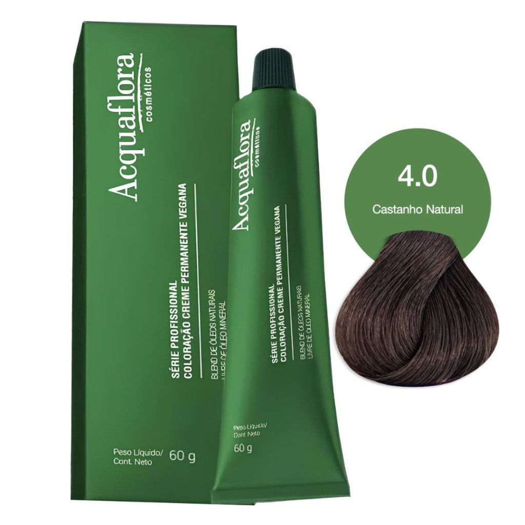 Tinta Castanho Médio Acquaflora Vegana 4.0