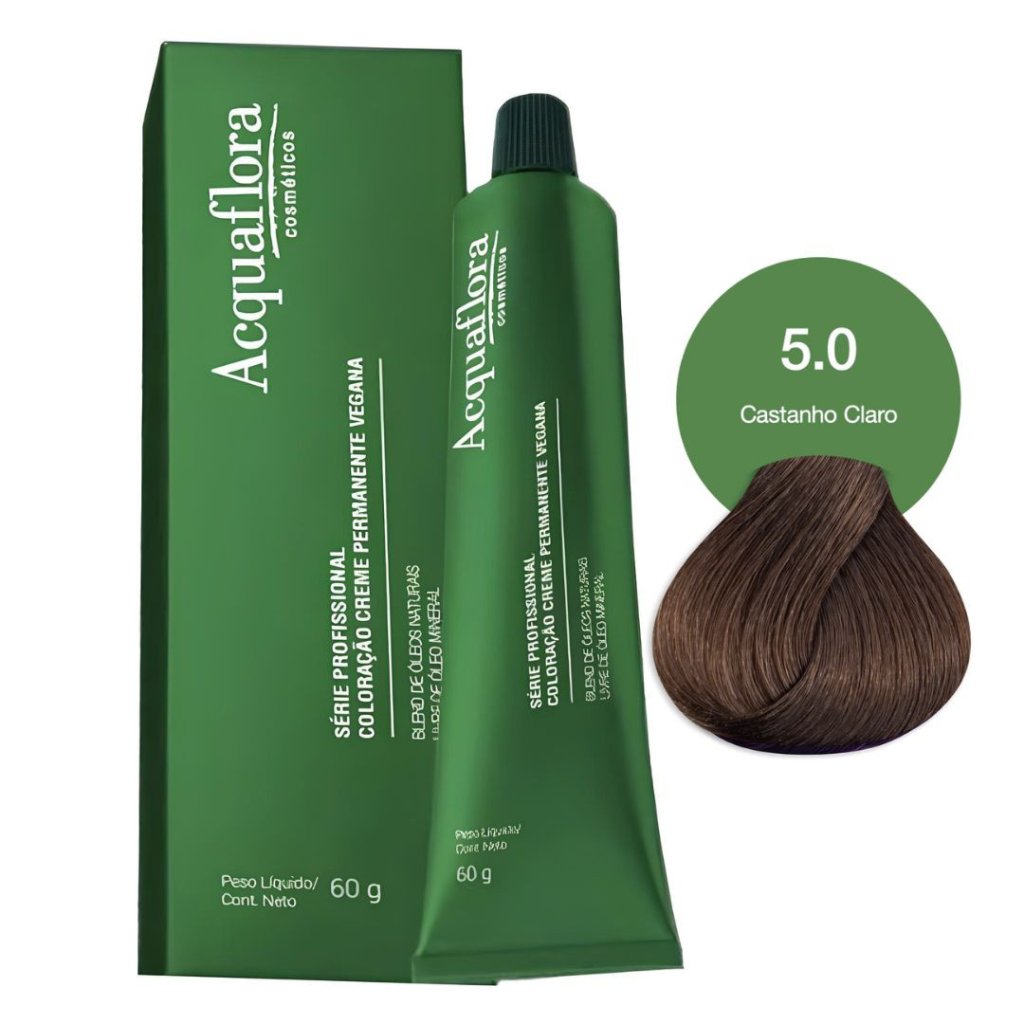 Tinta Castanho Claro Acquaflora Vegana 5.0