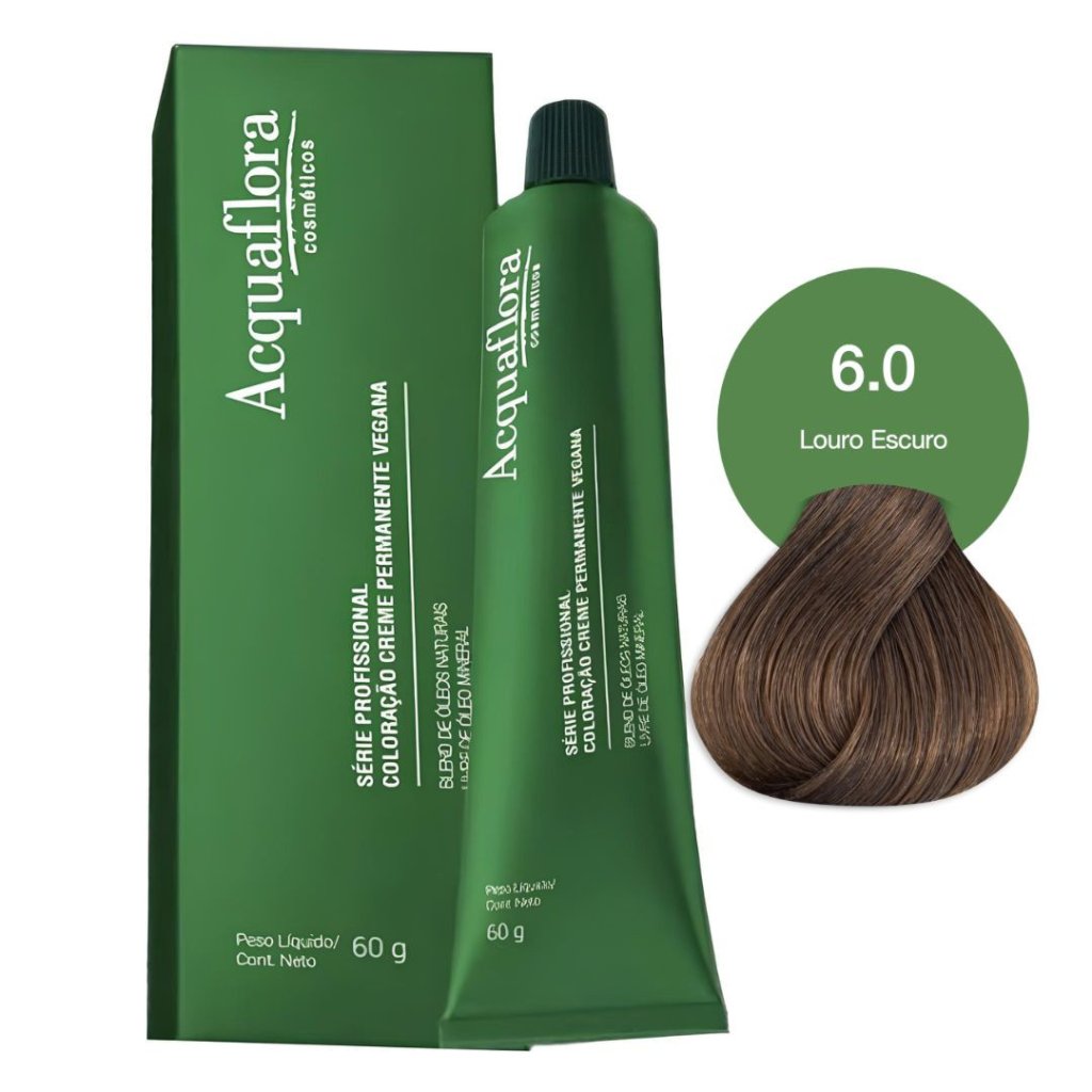 Tinta Loiro Escuro Acquaflora Vegana 6.0