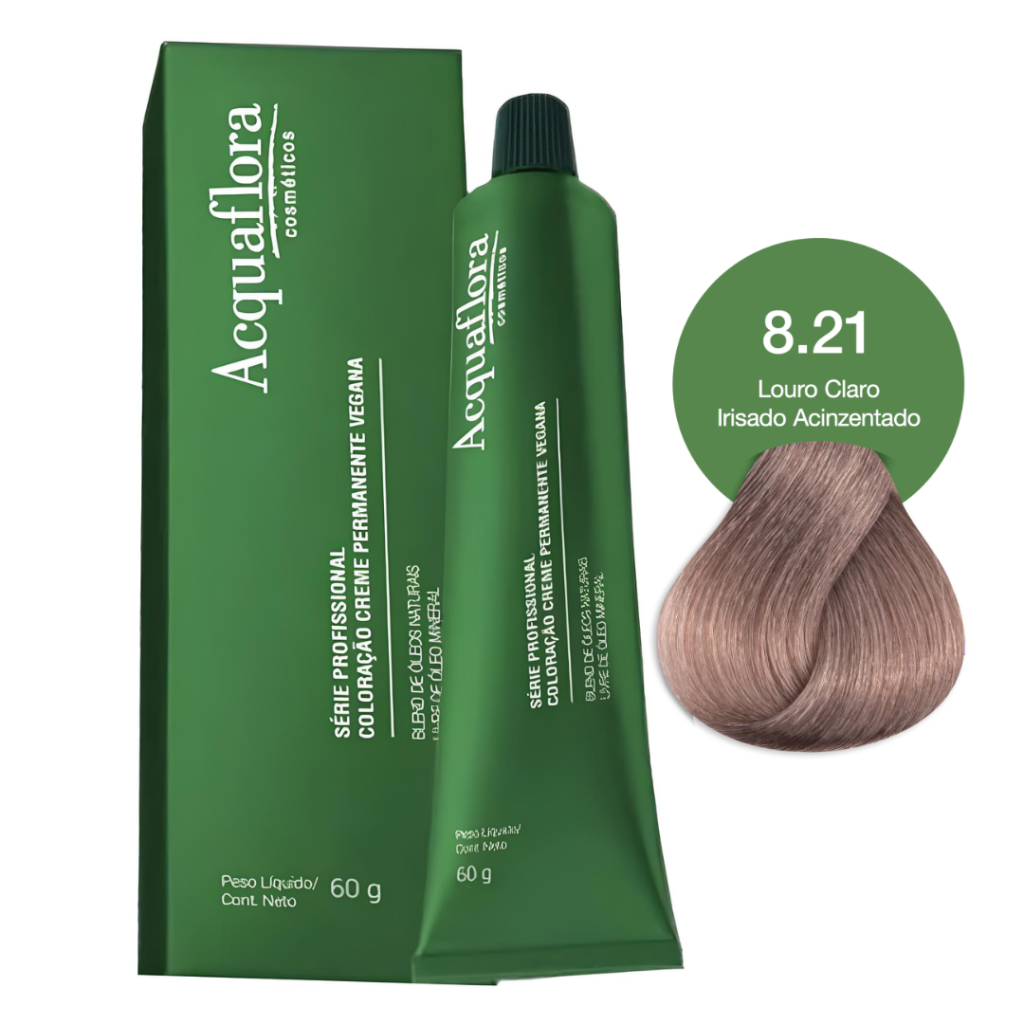 Tinta Loiro Pérola Acquaflora Vegana 8.21