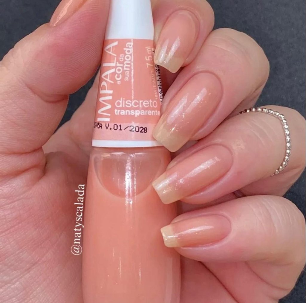 Esmalte Nude Impala Discreto Natural Transparente 
