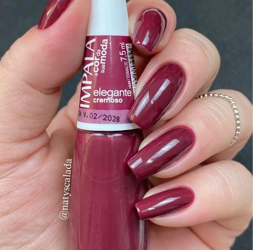 Esmalte Vermelho Impala Elegante 