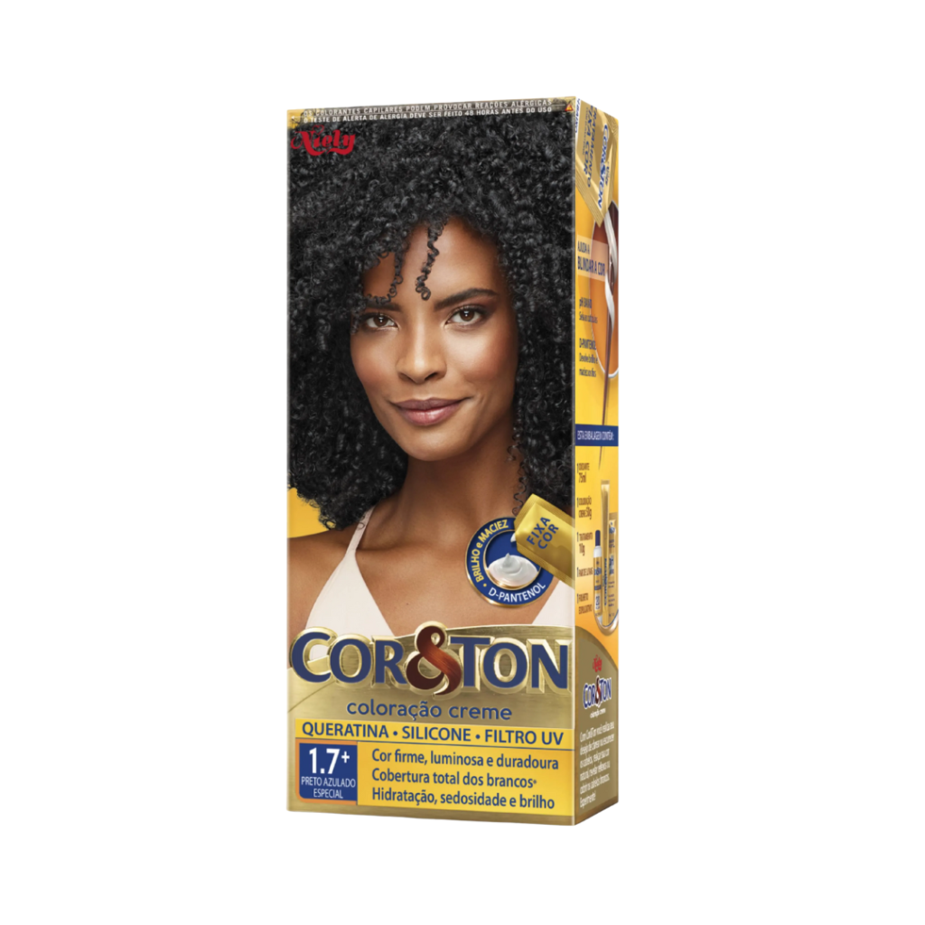Tinta Preto Azulado Cor&ton 1.7+