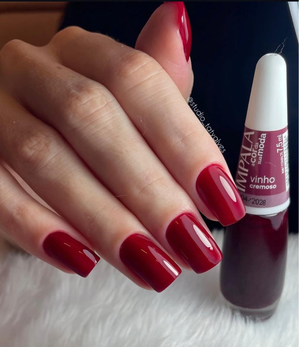 Esmalte Vermelho Impala Vinho 