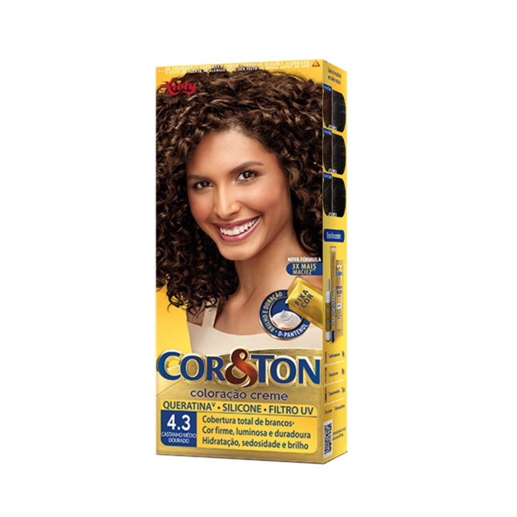 Tinta Castanho Dourado Cor&ton 4.3