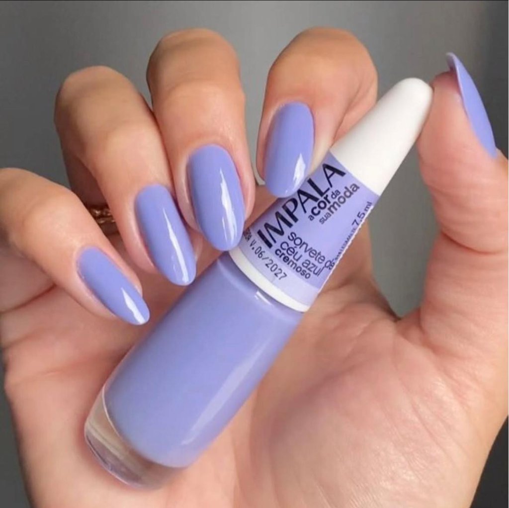 Esmalte Roxo Impala Sorvete Céu Azul 