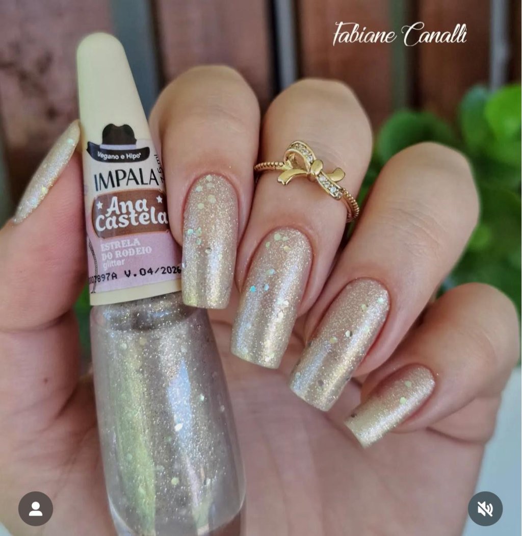 Esmalte Glitter Impala Ana Castela Estrela do Rodeio 