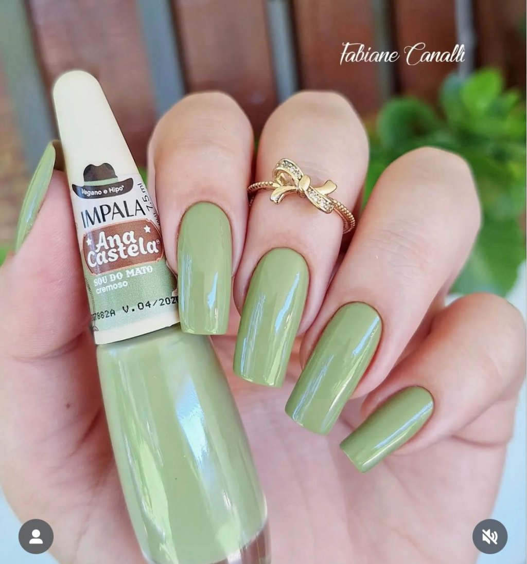 Esmalte Verde Impala Ana Castela Sou do Mato 