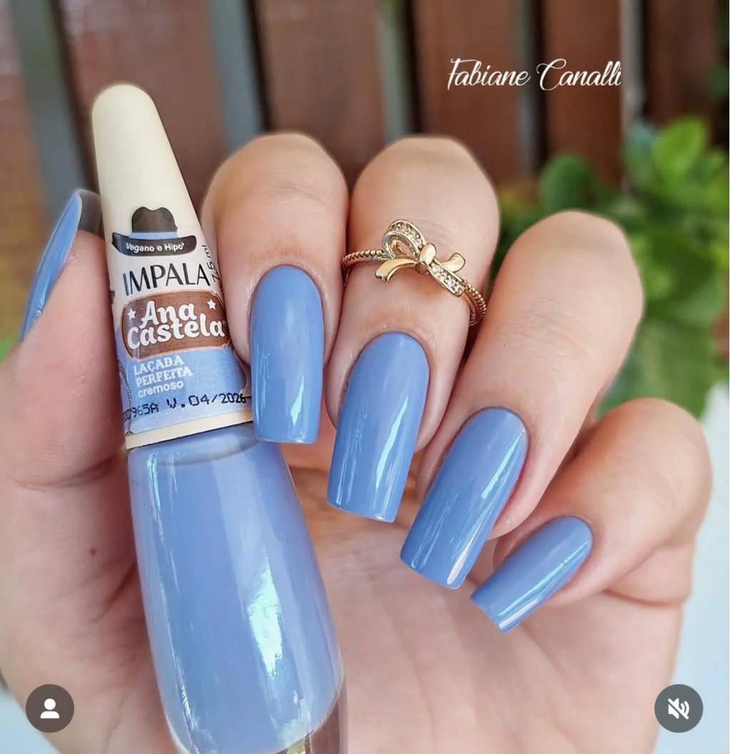 Esmalte Azul Impala Ana Castela Laçada Perfeita 
