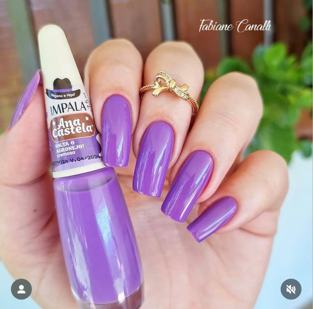 Esmalte Roxo Impala Ana Castela Solta o Agronejo 