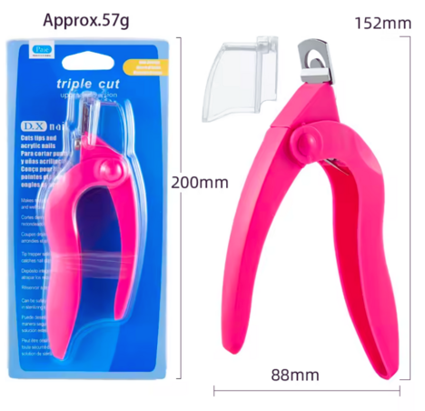 Cortador de Unha Postiça / Tips Rosa